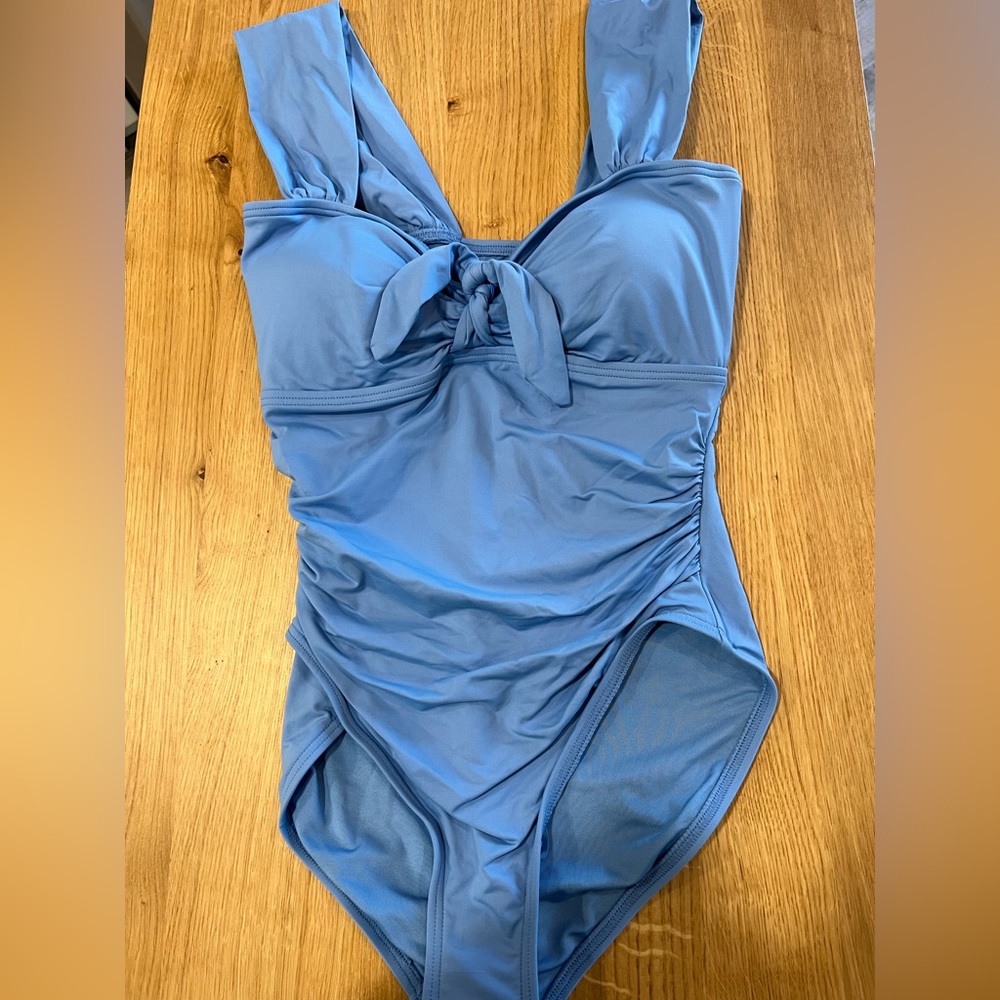 Front-Tie One-Piece Swimsuit ~ Carmen Marc Valvo